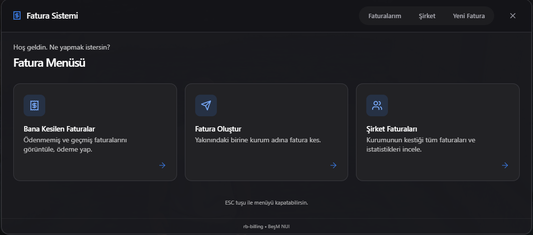 rb-billing önizleme